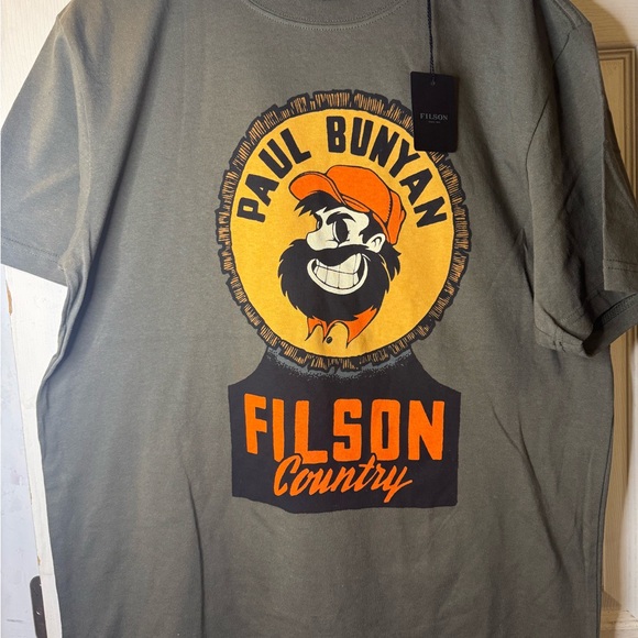 Filson Men's Paul Bunyan Graphic T-Shirt - Filson Country Grey - Size XL - Picture 10 of 10